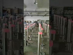 Περιστρεφόμενη πόρτα πεζών από ανοξείδωτο χάλυβα 304, ύψους μέσης