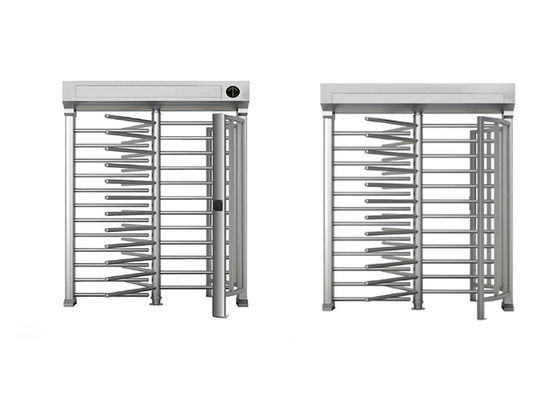 Διαβάτης γραμμικών κώδικων RFID Γυρνάλι πλήρους ύψους με λειτουργία DC 24V και μηχανισμό αντι-παρακμής για διπλό έλεγχο πρόσβασης