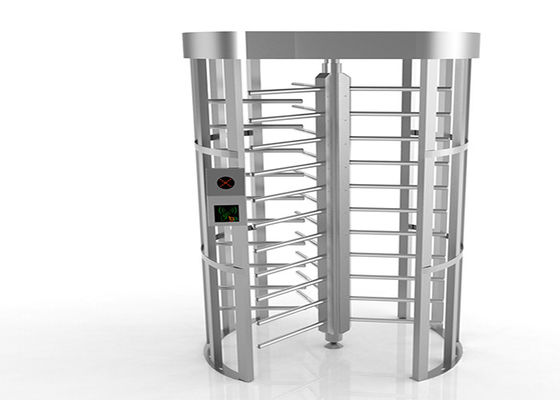 Διαβάτης γραμμικών κώδικων RFID Γυρνάλι πλήρους ύψους με λειτουργία DC 24V και μηχανισμό αντι-παρακμής για διπλό έλεγχο πρόσβασης