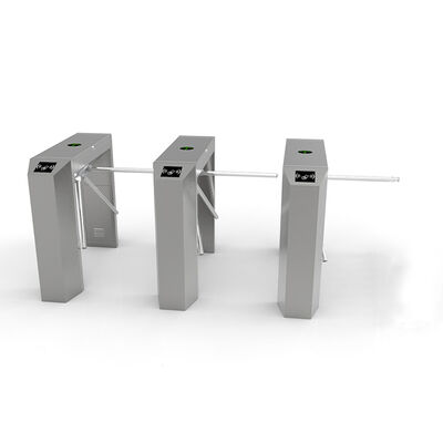 Περιστροφική πύλη Tripod Turnstile SS304 με αυτόματη περιστροφή και βραχίονα 510mm για έλεγχο πεζών