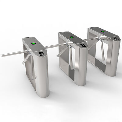 SS304 Πύλη φραγής εισόδου Τρίποδα περιστροφική πύλη IP54 Έλεγχος πρόσβασης ασφαλείας