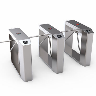 Ηλεκτρονική Πύλη Tripod Turnstile με Σαρωτή Δακτυλικών Αποτυπωμάτων, Μήκος Βραχίονα 510mm και Περίβλημα από Ανοξείδωτο Χάλυβα 1.2mm