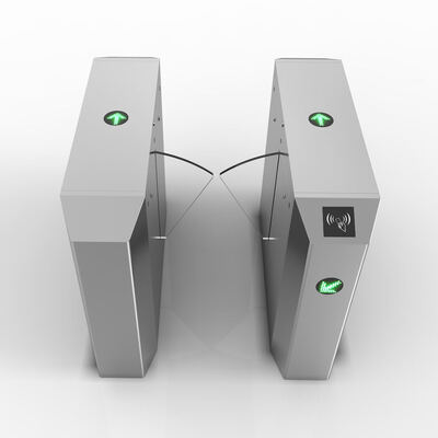 Πύλη ταχύτητας OEM ODM με κινητήρα DC 24V, διαφανές πτερύγιο ακρυλικού και αντι-ουρά για σύστημα ελέγχου πρόσβασης