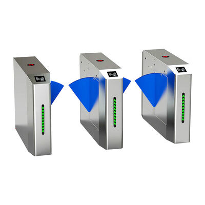 RS485 SS304 IP44 Πύλη φραγμού πτερυγίων για έλεγχο πρόσβασης και διαχείριση πεζών