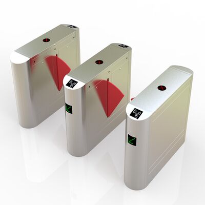 Περιστρεφόμενη πύλη πεζών με κινητήρα DC 40W, πλάτους 550MM από ανοξείδωτο χάλυβα 304 για έλεγχο πρόσβασης