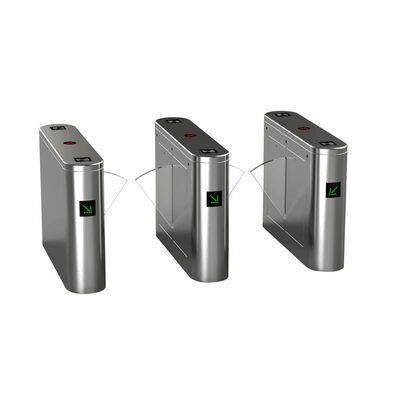 Πύλη φραγμού από ανοξείδωτο χάλυβα με σαρωτή δακτυλικών αποτυπωμάτων και φωτοκύτταρο συναγερμού για έλεγχο πρόσβασης σε μετρό και στάδια