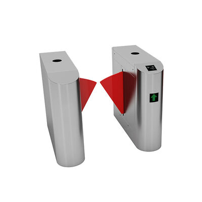 304 Ατσάλινη πύλη φλαπ φράχτη με DC 24V ισχύ και υπέρυθρο φωτοκύτταρο για έλεγχο πρόσβασης