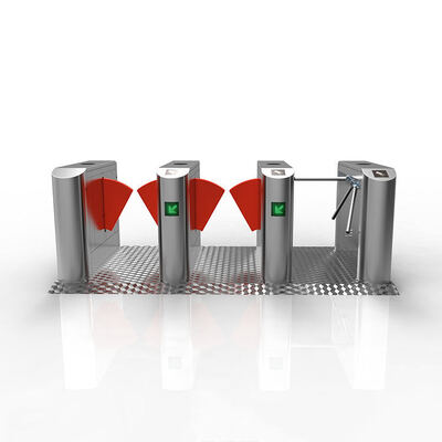 Διαδρόμιο περιστρεφόμενης πύλης φραγμού 100W αμφίδρομης κίνησης με πτερύγιο 260mm για έλεγχο πρόσβασης σε μετρό και αεροδρόμια