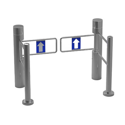 Αυτόματη BLDC κινητήρας SUS304 Swing Barrier Gate με ακρυλικό βραχίονα για έλεγχο πρόσβασης σε σούπερ μάρκετ