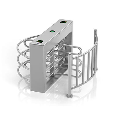 Αναγνώστης Δακτυλικών Αποτυπωμάτων 304 Ανοξείδωτο Ατσάλι Διπλής Κατεύθυνσης Περιστροφική Πύλη Μισού Ύψους Εμπόδιο Μέσης