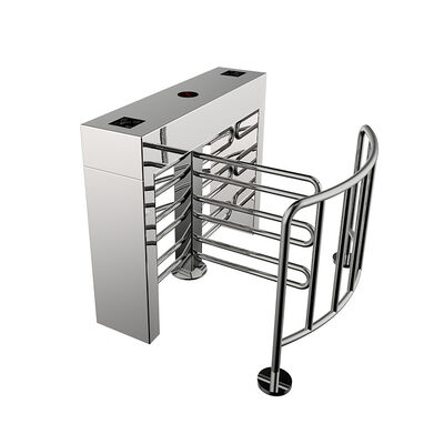 Περιστροφική πόρτα μισού ύψους από ανοξείδωτο χάλυβα 316 με υδραυλικό ρυθμιστή για έλεγχο ροής 25 έως 30 ατόμων/λεπτό