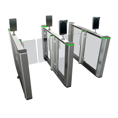 Περιστροφική θύρα BLDC Motor Glass με διάρκεια ζωής 5 εκατομμυρίων χρήσεων και προστασία IP45 για έλεγχο πρόσβασης