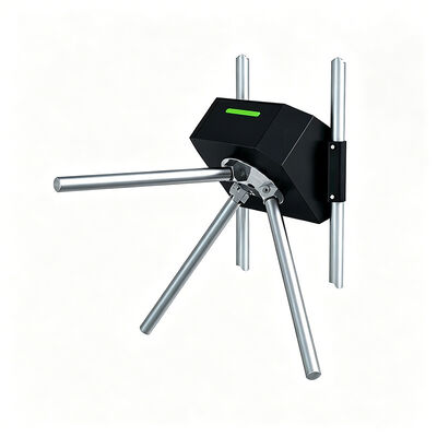 24V DC Power Slim Smart Tripod Turnstile με ανοξείδωτο ατσάλι 304 και πλάτος διέλευσης 550 mm για δημόσια μέσα μεταφοράς