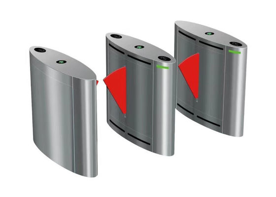 Διοπτική 600mm πλάτος SS304 Flap Barrier Gate με 0,2s χρόνο ανοίγματος