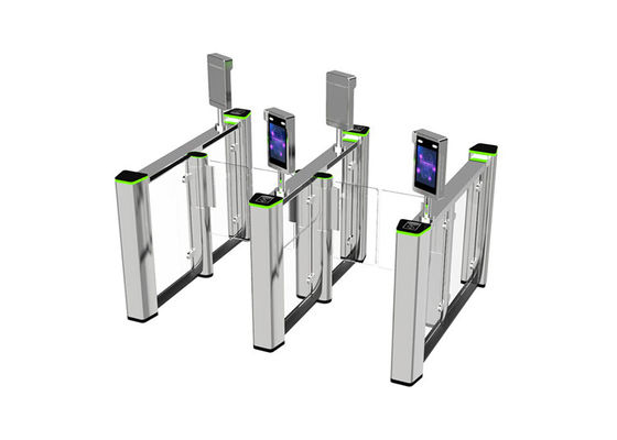Σκληρυμένο γυαλί SS304 0.4S Fastlane Πεζόδρομος Φραγμός Speed Gate Turnstile για Περιοχές Υψηλής Κυκλοφορίας