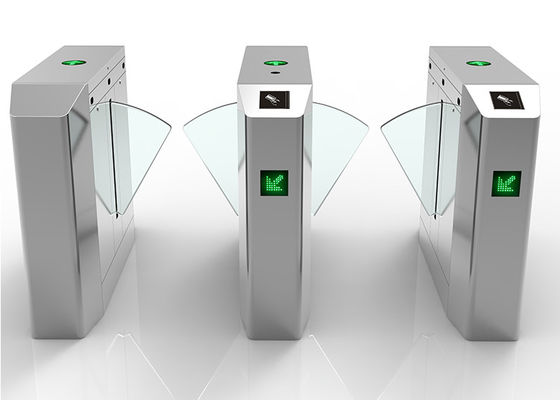 DC 24V κινητήρας SS304 Κλίση ύψους μέσης Flap φράκτη φραγμού με λειτουργία αυτοελέγχου σφάλματος