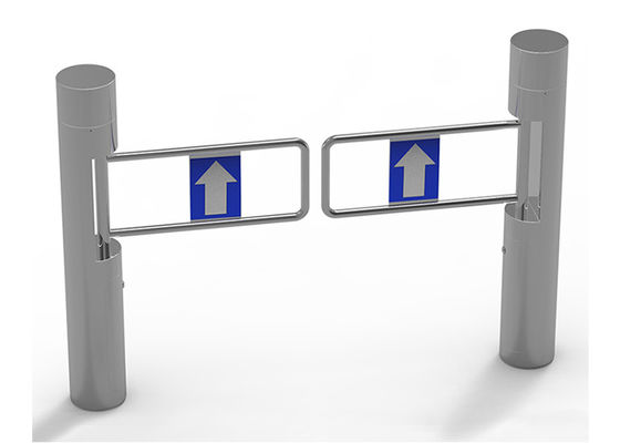 Αυτόματη BLDC κινητήρας SUS304 Swing Barrier Gate με ακρυλικό βραχίονα για έλεγχο πρόσβασης σε σούπερ μάρκετ