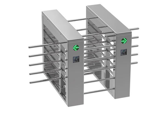 Περιστροφική πόρτα ανοξείδωτου χάλυβα SUS304 μισού ύψους με ισχύ 30W και χρόνο απόκρισης 0,2S για ασφαλή πρόσβαση πεζών