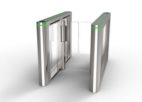 Ακρυλικό φράγμα 100W 24V BLDC Motor Speed Gate Στρογγυλοστάτη μέση ύψος φράγμα Swing Gate